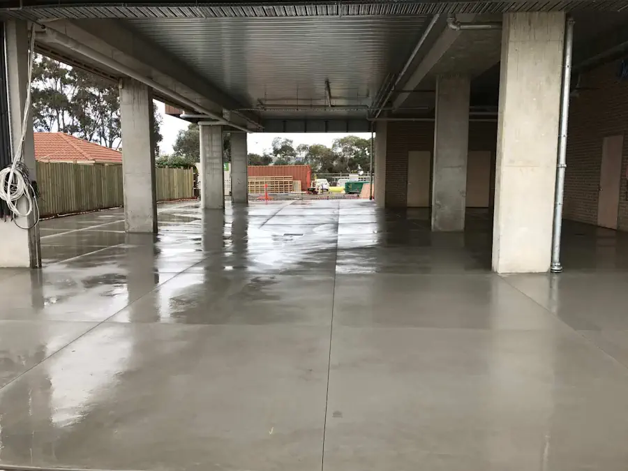 Pool deck exposed aggregate concrete resurfacing in Perth