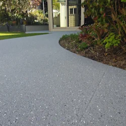 A freshly restored driveway in a home in Perth