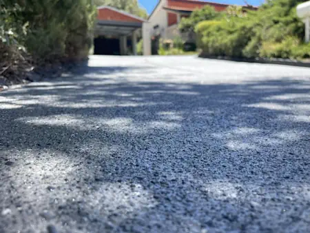 A concrete drvieway that has been resurfaced in Perth