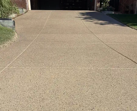 A driveway sealed with non-slip sealing in Perth